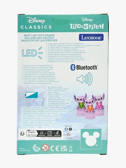 Disney Stitch Bluetooth-kaiutin + Yövalo Angel