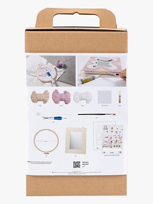 Creativ Company Askartelusetti Kirjailu Peili Pastelliväreillä