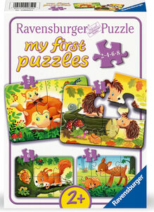 Ravensburger My First Puzzles Forest Animal Fun Palapelit 4-in-1