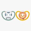 NUK Perfect Match Air Tutti 2-pack Koko 2, Zebra/Lion