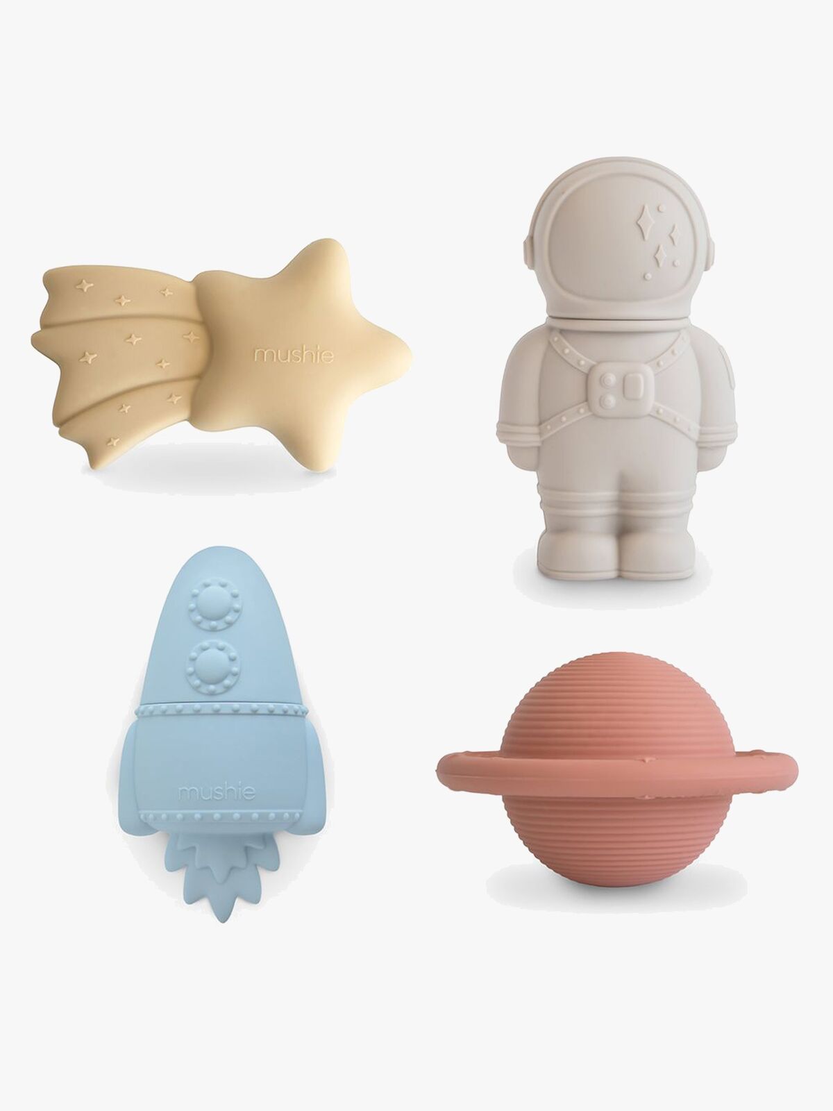 Mushie Kylpylelut Avaruus 4-pack