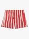 Swim Essentials Uimashortsit, Lobster Stripe Beige/Red