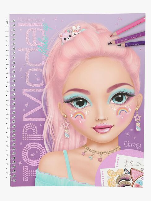 TOPModel Värityskirja Creat Your Glam Look