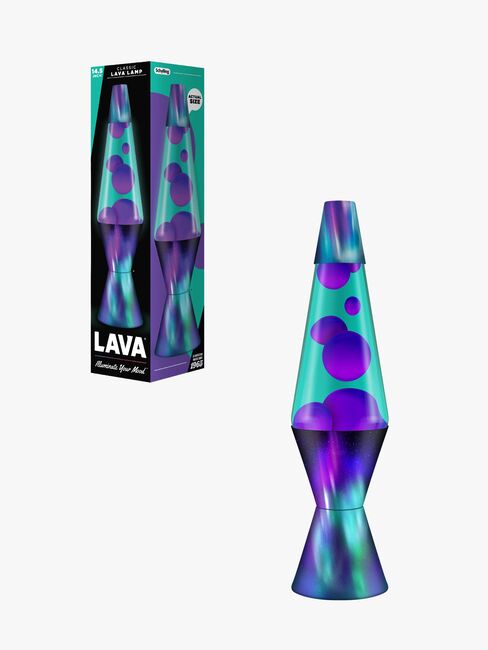 LAVA Valaisin Aurora Borealis 37cm, Violetti/Turkoosi