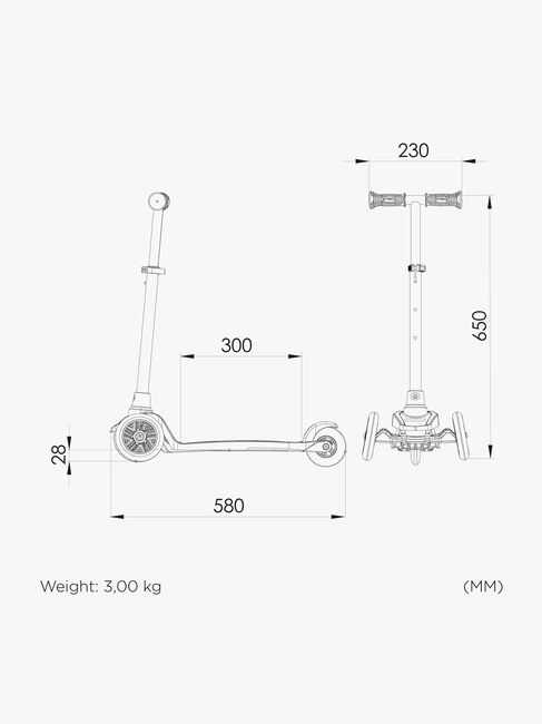 STIGA STR Potkulauta Mini Kick Supreme, Vaaleanpunainen