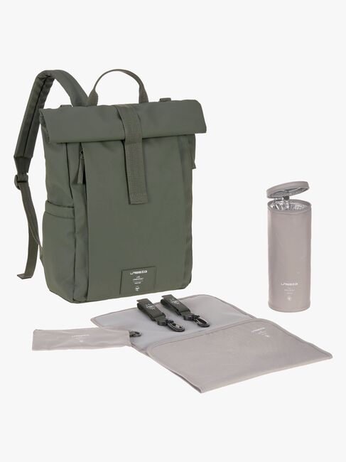 Lässig Rolltop Hoitolaukku Reppu, Olive