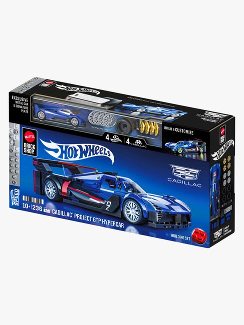 Mattel Brick Shop Hot Wheels Speed Series Brick Shop Hot Wheels Työmaasetti Cadillac Project GTP Hypercar 236 Osaa