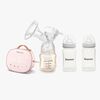 Beemoo CARE Single Sähkökäyttöinen Rintapumppu + Äidinmaitopullot 240 ml 2-pack