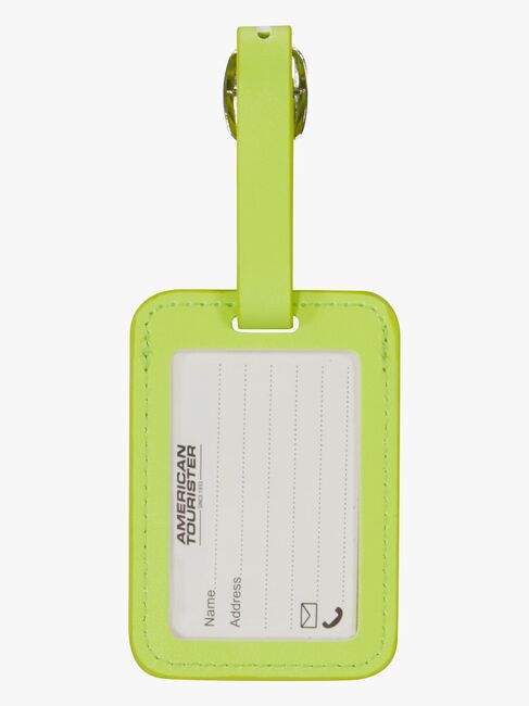 American Tourister Matkalaukun Nimilappu 2-pack, Light Lime