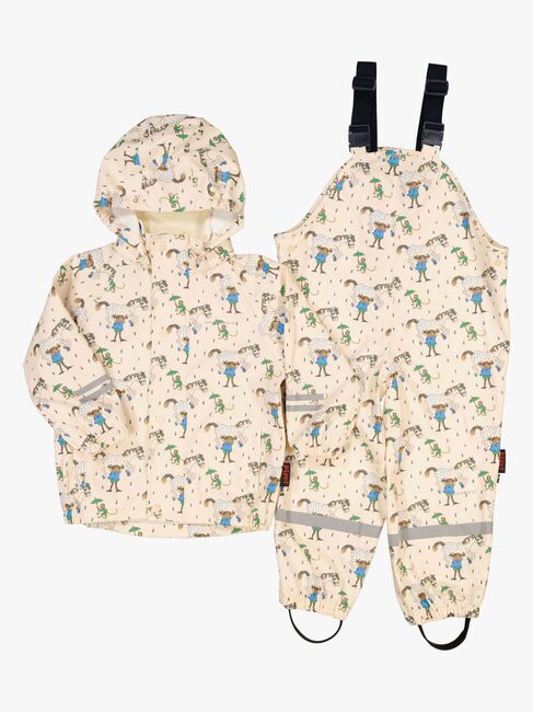 Geggamoja Vuorellinen Sadeasu Peppi Pitkätossu, Beige