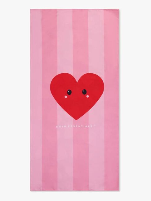 Swim Essentials Hearts Kylpypyyhe, Red