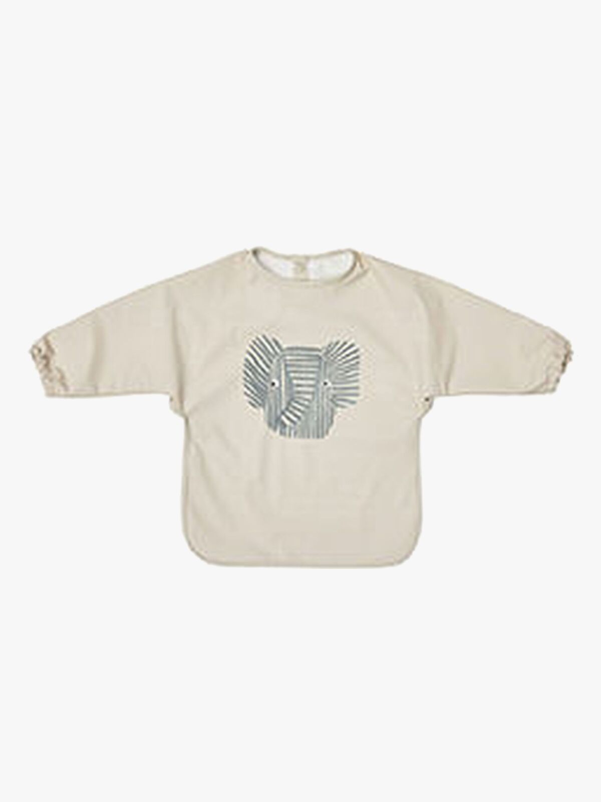 OYOY Erik Norsu  Pitkähihainen Ruokalappu, Beige