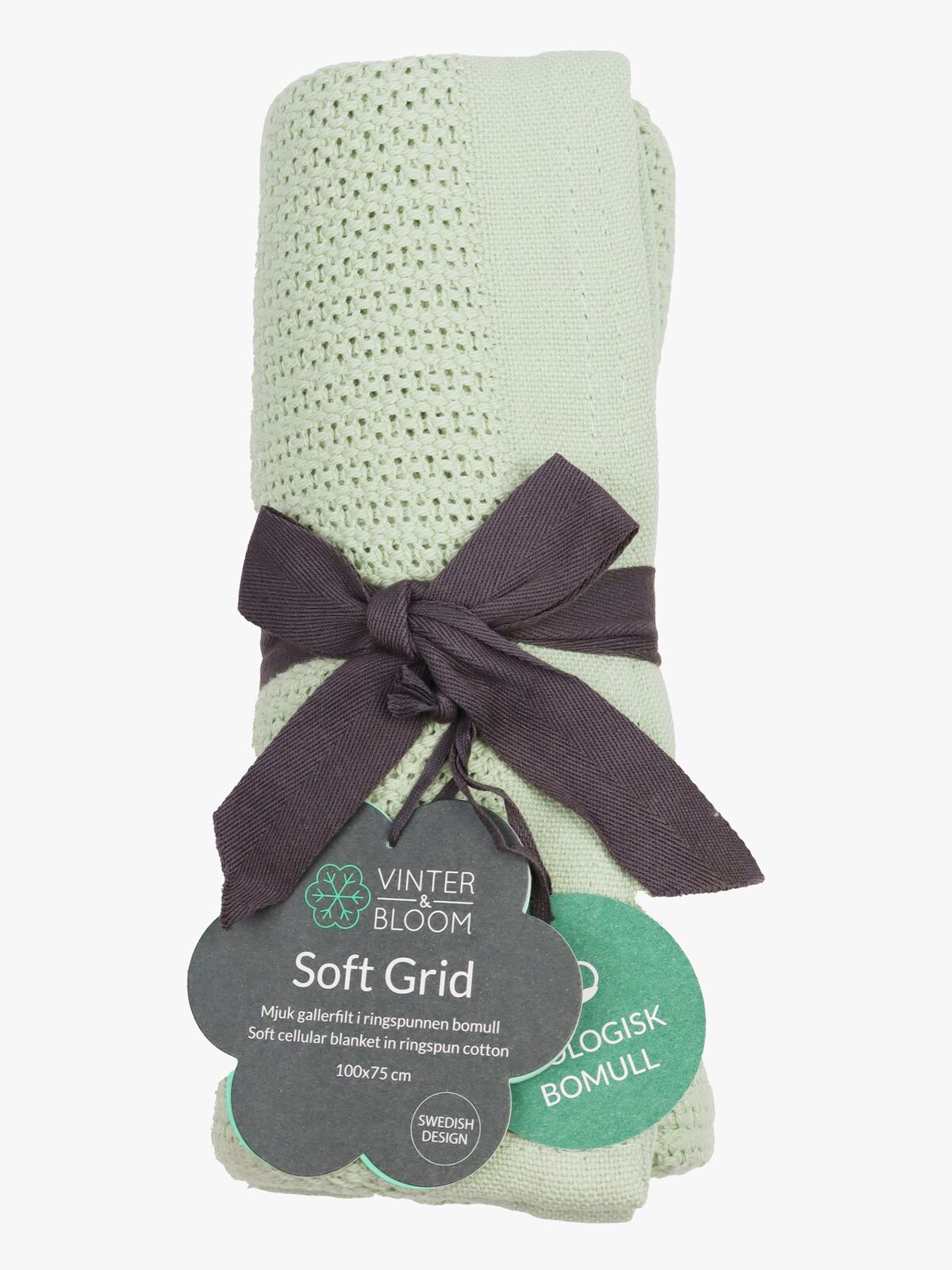 Vinter & Bloom Soft Grid EKO Viltti, Tender Green