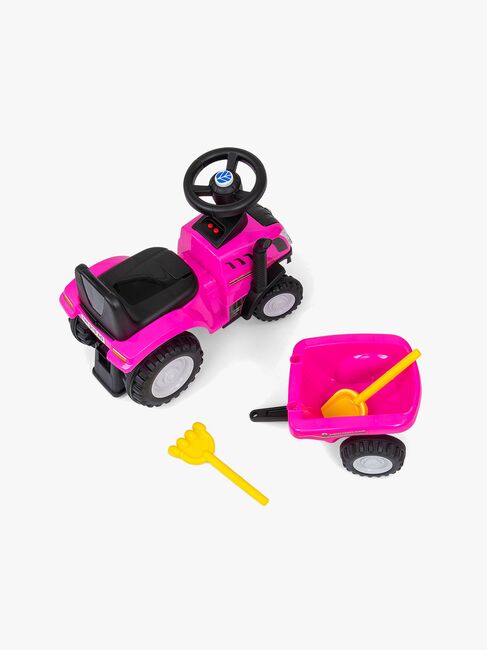 Milly Mally Potkuauto New Holland T7 Traktori, Vaaleanpunainen