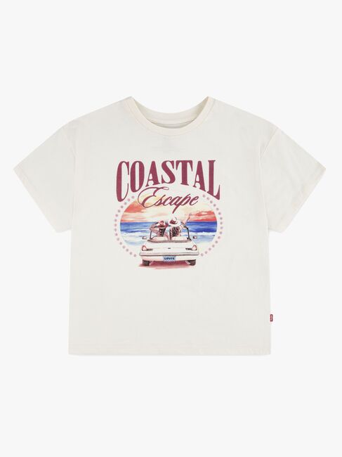 Levi's LVG Coastal GriLS SS T-paita, Antique White