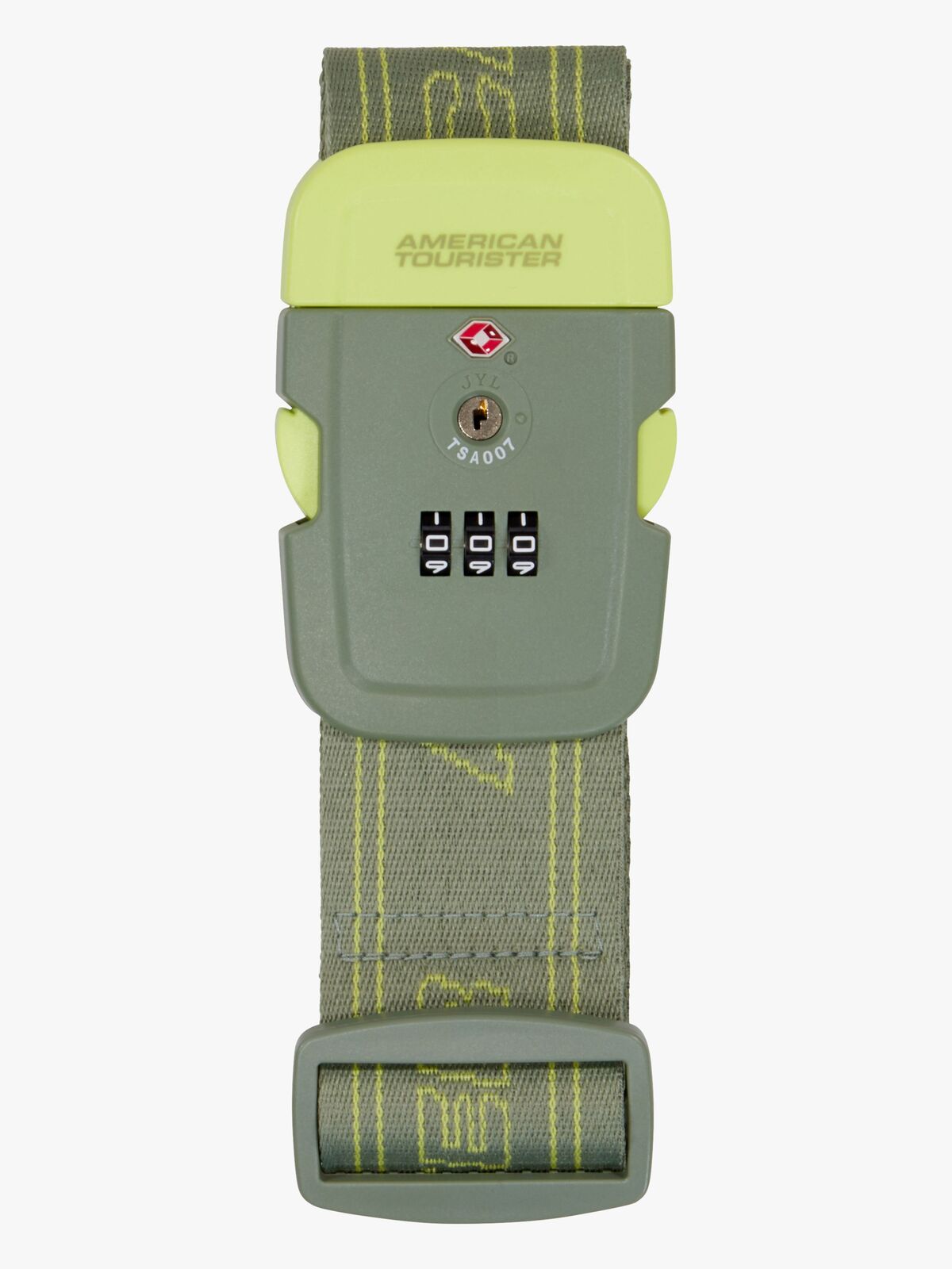 American Tourister TSA Matkalaukkuhihna, Olive/Lime
