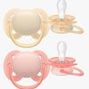 Philips Avent Ultra Soft Tutti 0–6m 2-pack, Keltainen/Oranssi