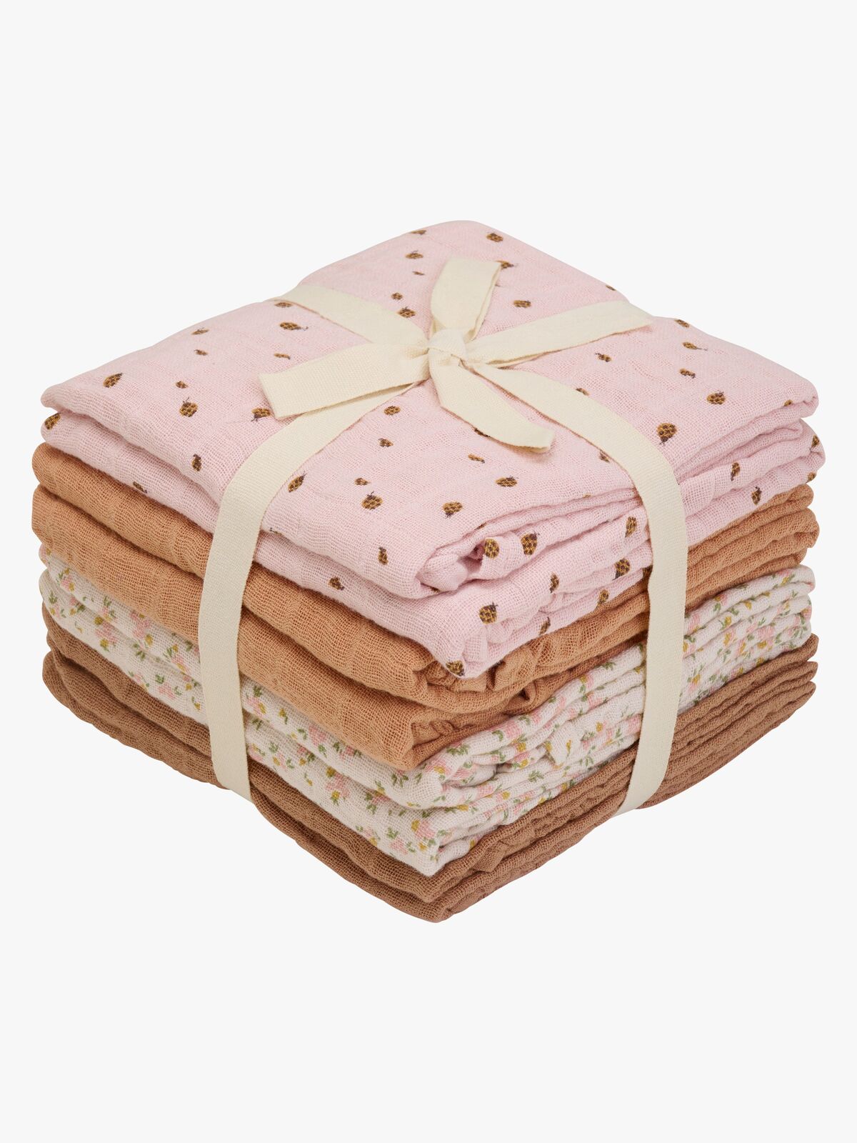 Peppi Musliiniviltti 8-pack, Sepia Rose