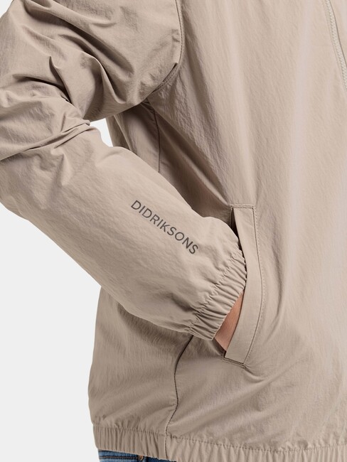 Didriksons Jasper Tuulenpitävä Vaellustakki, Beach Beige