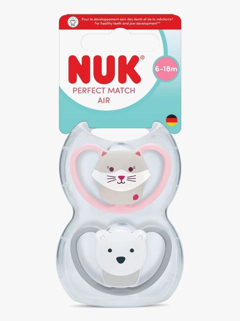 NUK Perfect Match Air Tutti 2-pack Koko 2, Cat/Polarbear