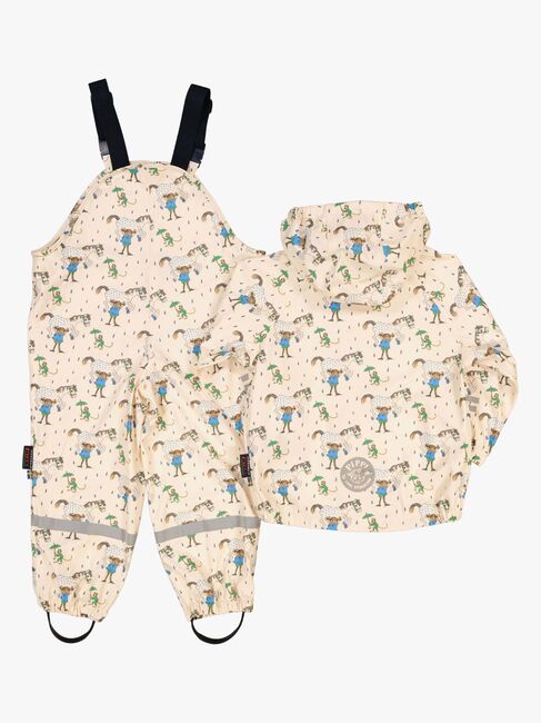 Geggamoja Vuorellinen Sadeasu Peppi Pitkätossu, Beige