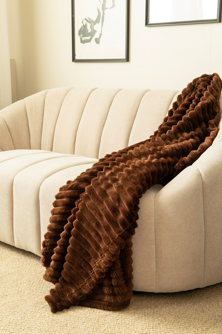 KMCarpets Stripe Viltti 130x170, Ruskea