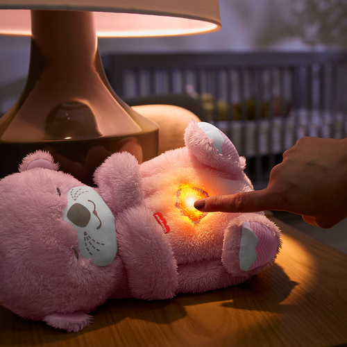 Fisher-Price Soothe 'n Snuggle Aktivointilelu Saukko, Vaaleanpunainen