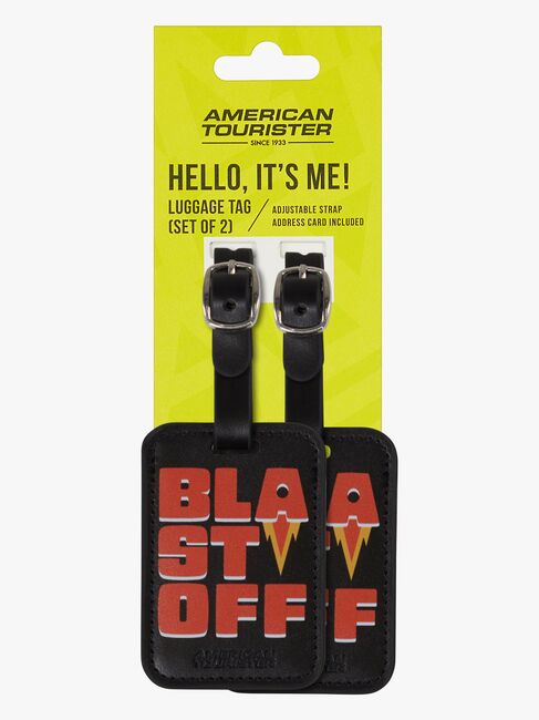 American Tourister Graphic Tags Matkalaukun Nimilappu 2-pack, Blast Off