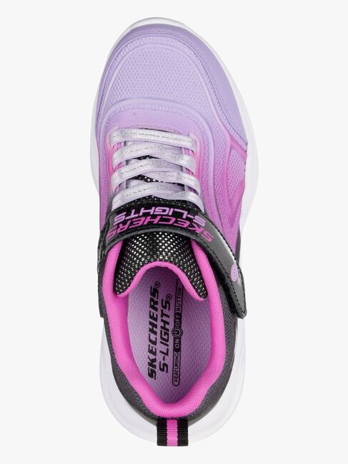 Skechers Sola Glow  Vilkkuvat Lenkkarit, Black