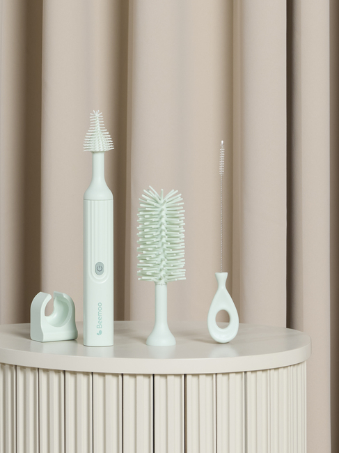 Beemoo CARE Sähköinen Pulloharja Tuttipullolle, Soft Green