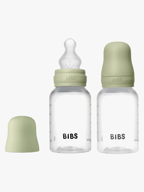 BIBS Slow Flow Tuttipullo Silikoni 2-pack 150 ml, Sage