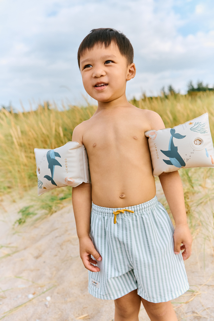 LIEWOOD Duke Stripe Uimashortsit, Stripe Peppermint/Crisp White