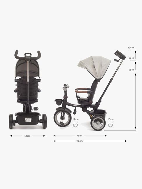 Milly Mally Twinkle Kolmipyörä, Harmaa