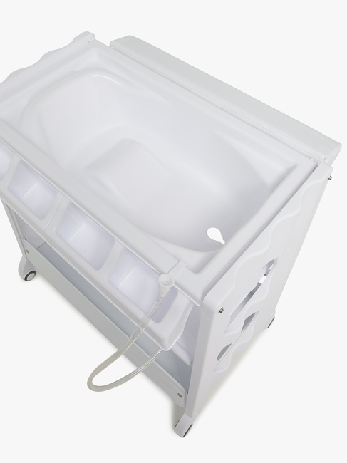 Moweo Hoitopöytä + Kylpyamme, Valkoinen