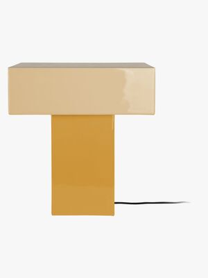 PresentTime Grato Recto Pöytävalaisin, Honey Yellow/Soft Yellow