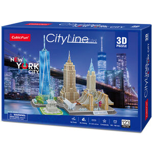 Cubic Fun City Line New York City 3D Palapeli 123 