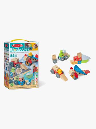 Melissa & Doug Blockables Rakennussarja Ajoneuvo 54 Osaa