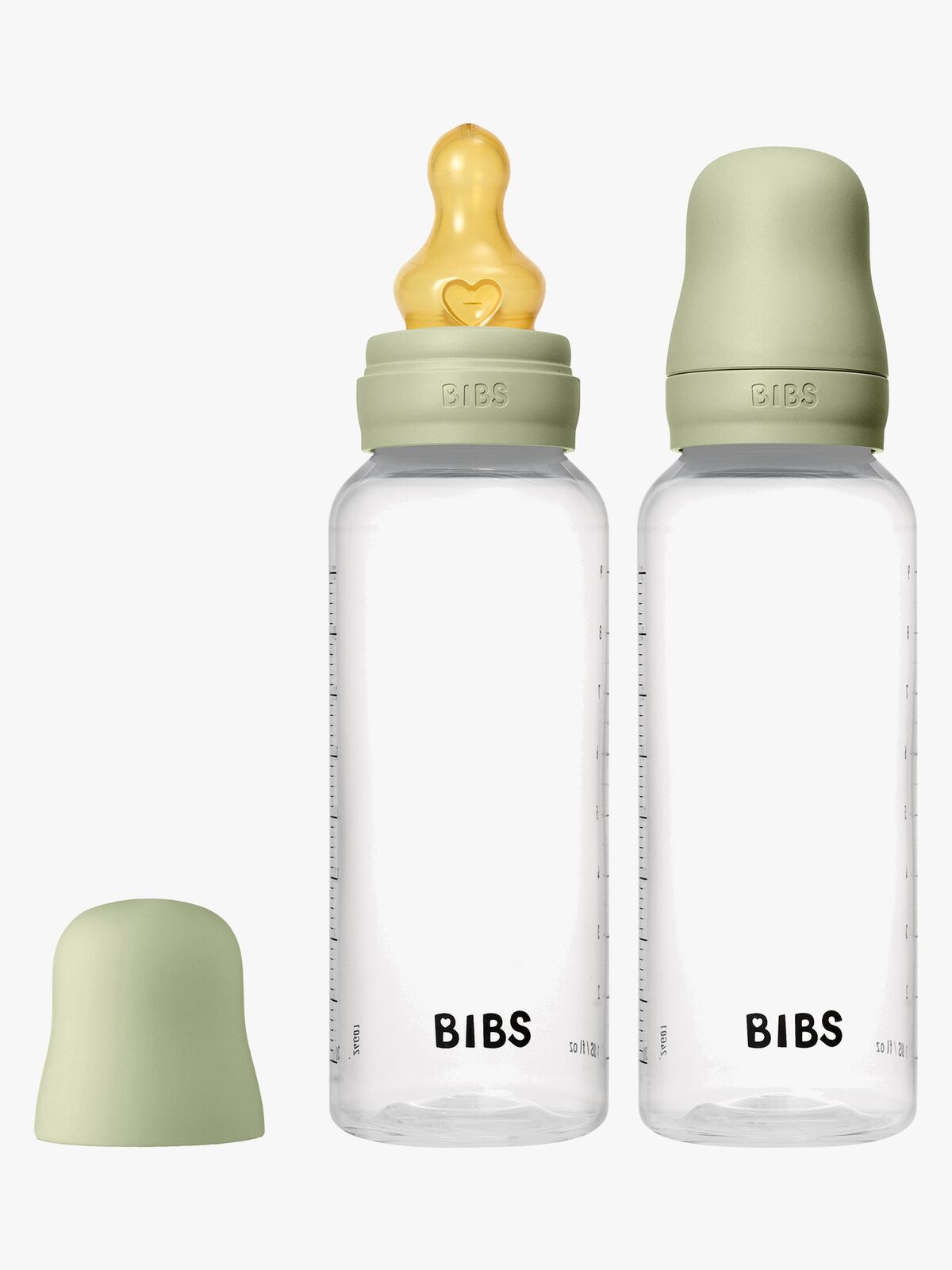 BIBS Medium Flow Tuttipullo Lateksi 2-pack 270 ml, Sage