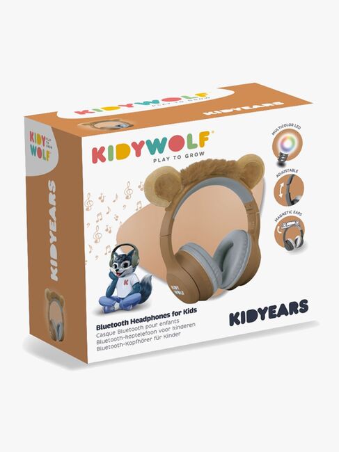 Kidywolf KIDYEARS Mikrofonikuulokkeet Bluetooth + Magneettikorvat, Leijona