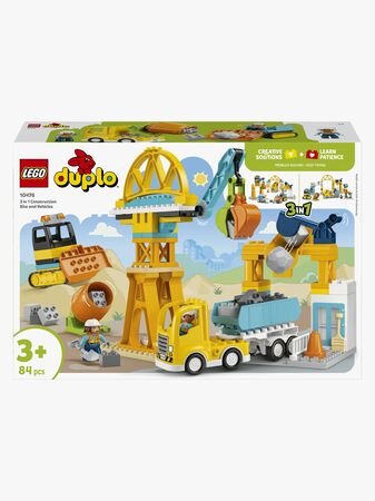 LEGO DUPLO Town 10476 Rakennustyömaa ja työmaa-ajoneuvot 3in1