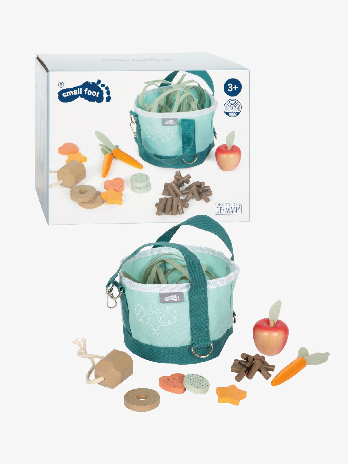 Small Foot Ruokintasarja + Laukku Keppihevoselle