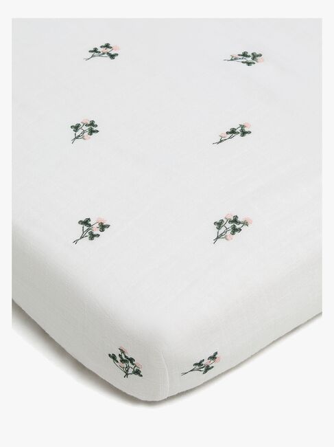 Alice & Fox ADORA Muotoonommeltu Aluslakana Juniorisänky 90x200, Valkoinen