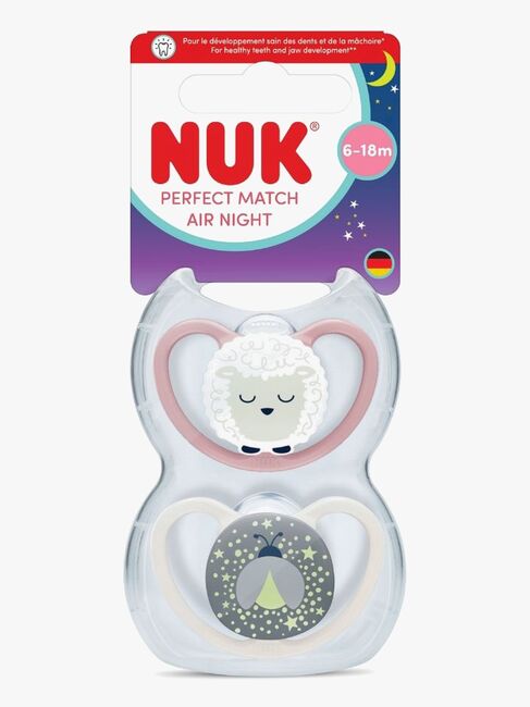 NUK Perfect Match Air Night Tutti 2-pack Koko 2, Sheep