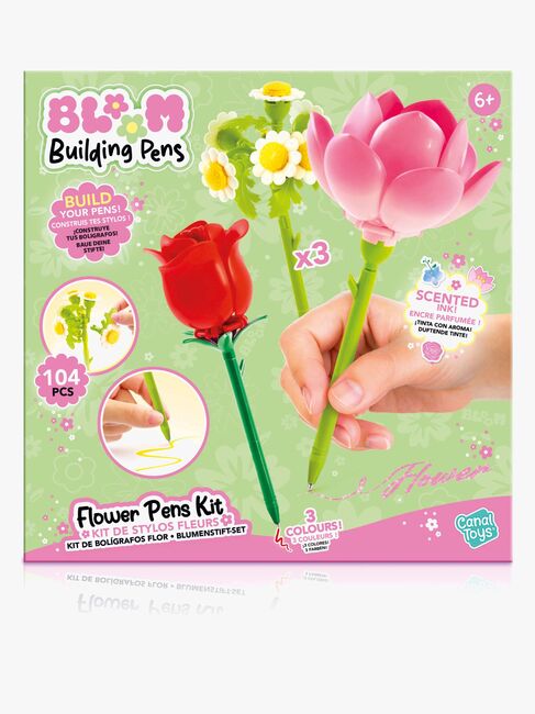 Bloom Building Pens Flower Brick Kynät 3-pack