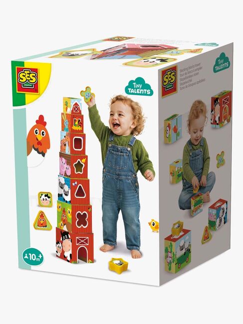 SES Creative Pinottavat Palikat Maatilan Eläimet 2-in-1