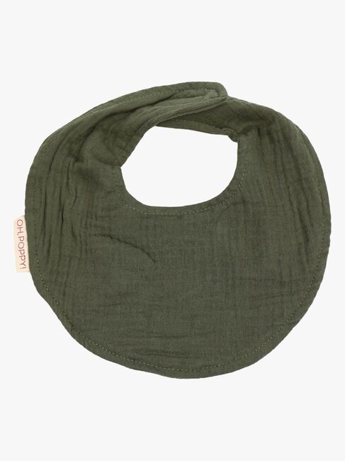 Oh, Poppy! Juno Kuolalappu 2-pack, Forest Green/Linen Beige