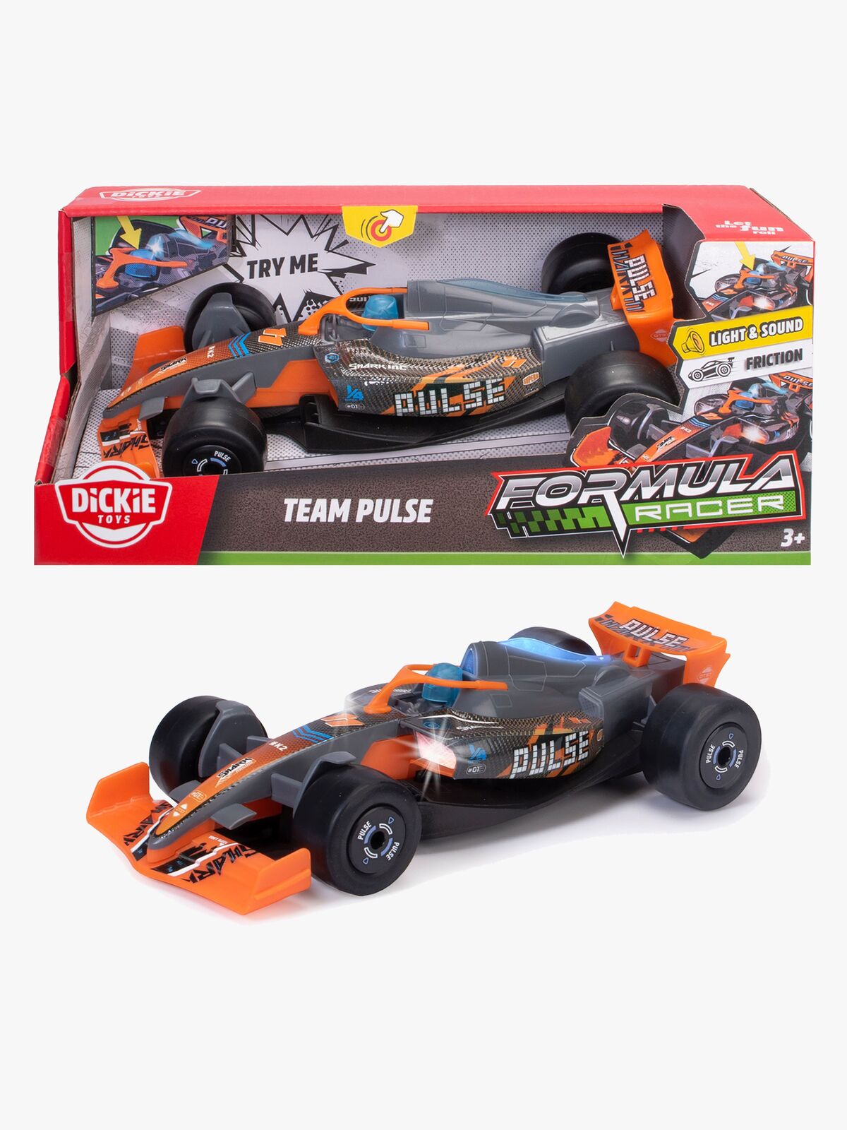Dickie Toys Formula Racer Kilpa-auto Team PULSE 23 cm