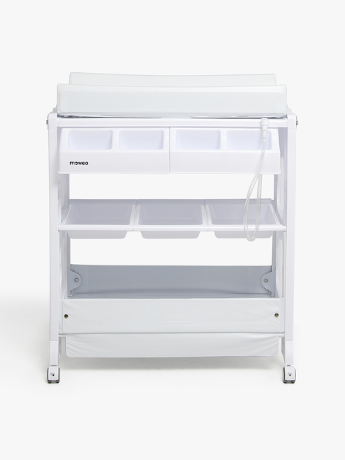 Moweo Hoitopöytä + Kylpyamme, Valkoinen