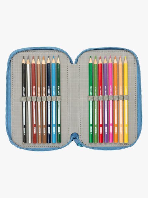 Disney Frozen  Täytetty Kolmilokeroinen Penaali 37 Osaa, Sininen