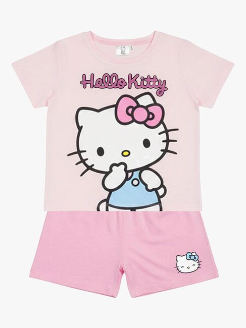 Hello Kitty T-paita + Shortsit Setti, Vaaleanpunainen